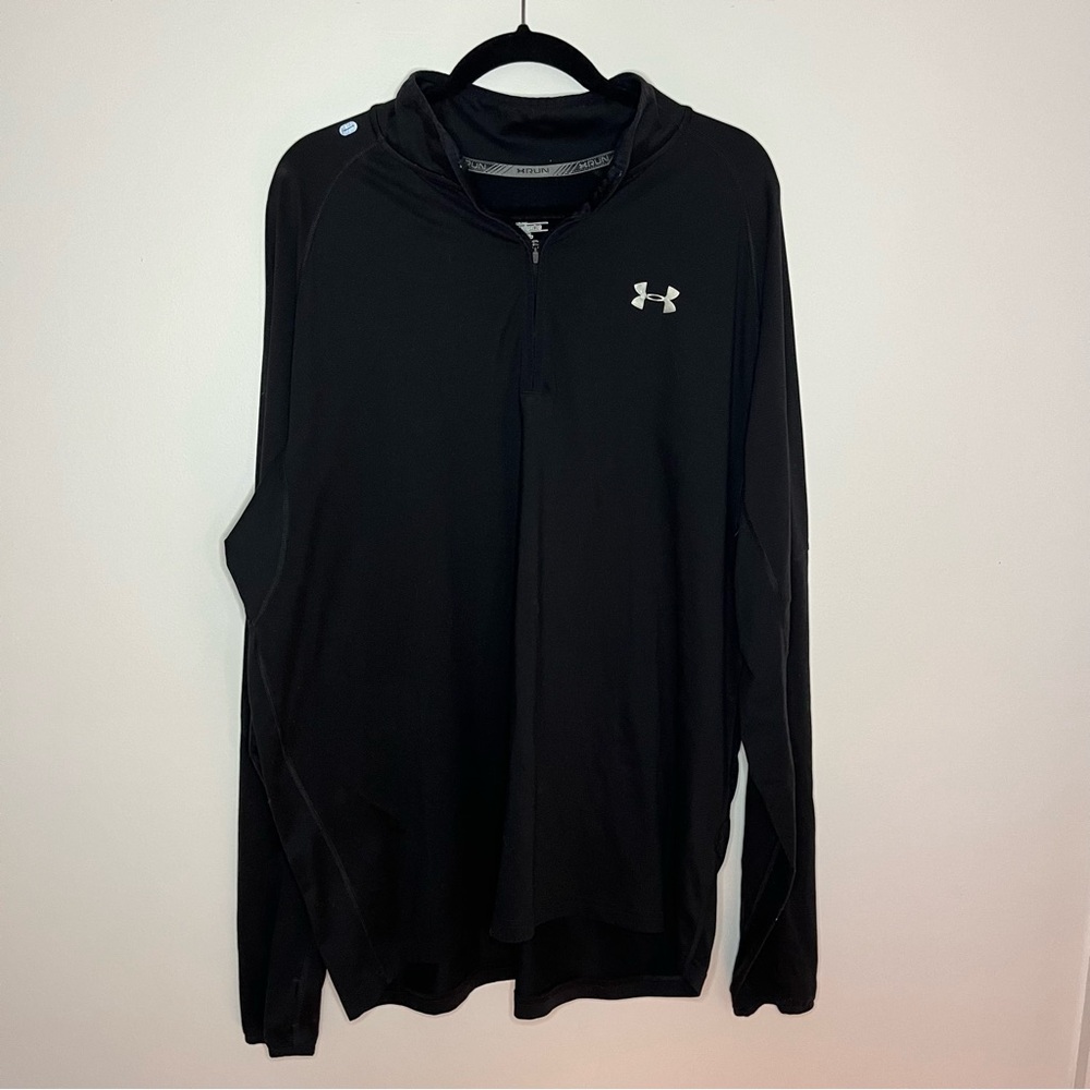 Under Armour Men’s Long Sleeve 2XL Running Athletic Quarter Zip Fitted PullOver